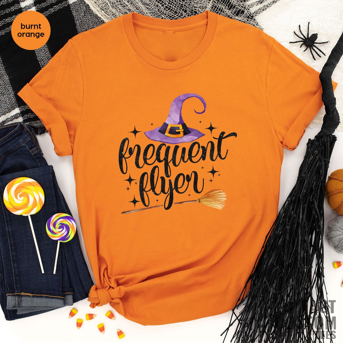 Frequent Flyer Shirt, Broomstick T-Shirt, Halloween Gift product image 4