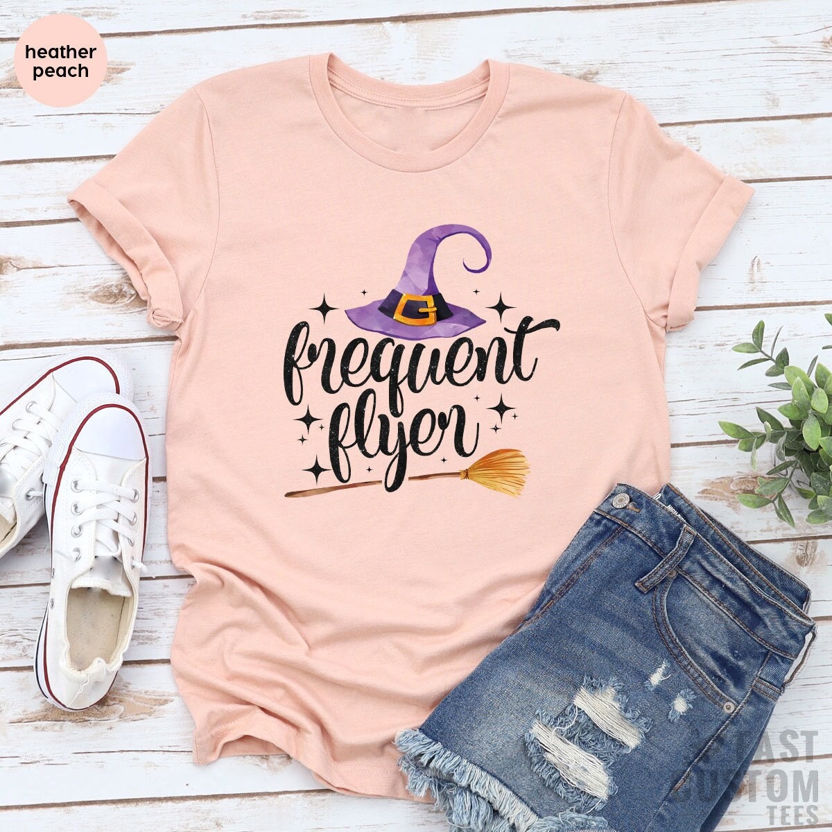 Frequent Flyer Shirt, Broomstick T-Shirt, Halloween Gift product image 1