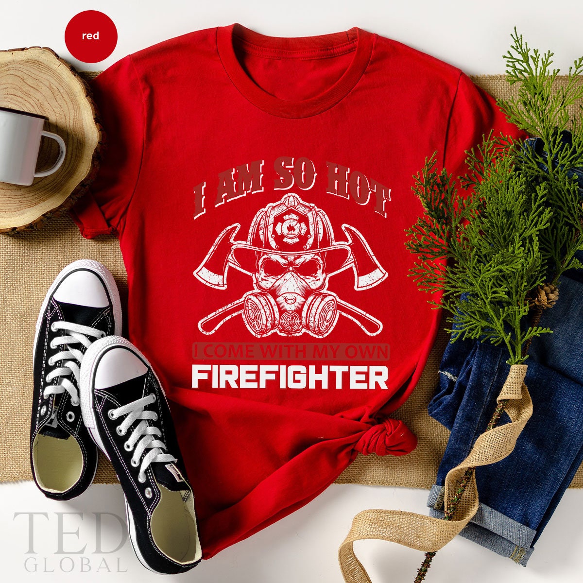 Fire Department T-Shirt, Fireman T Shirt, Firefighter product image 4