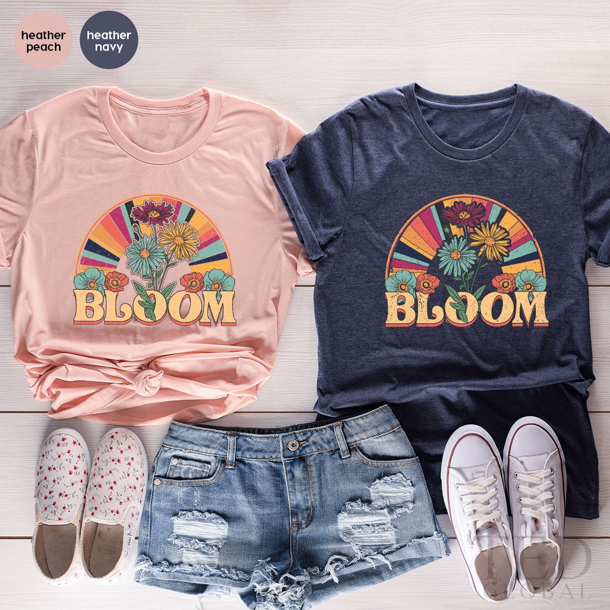 Cute Flowers Shirt, Funny Bloom T Boho T Floral Shirts product image 4