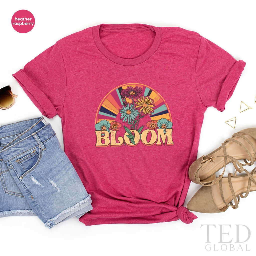 Cute Flowers Shirt, Funny Bloom T Boho T Floral Shirts product image 5