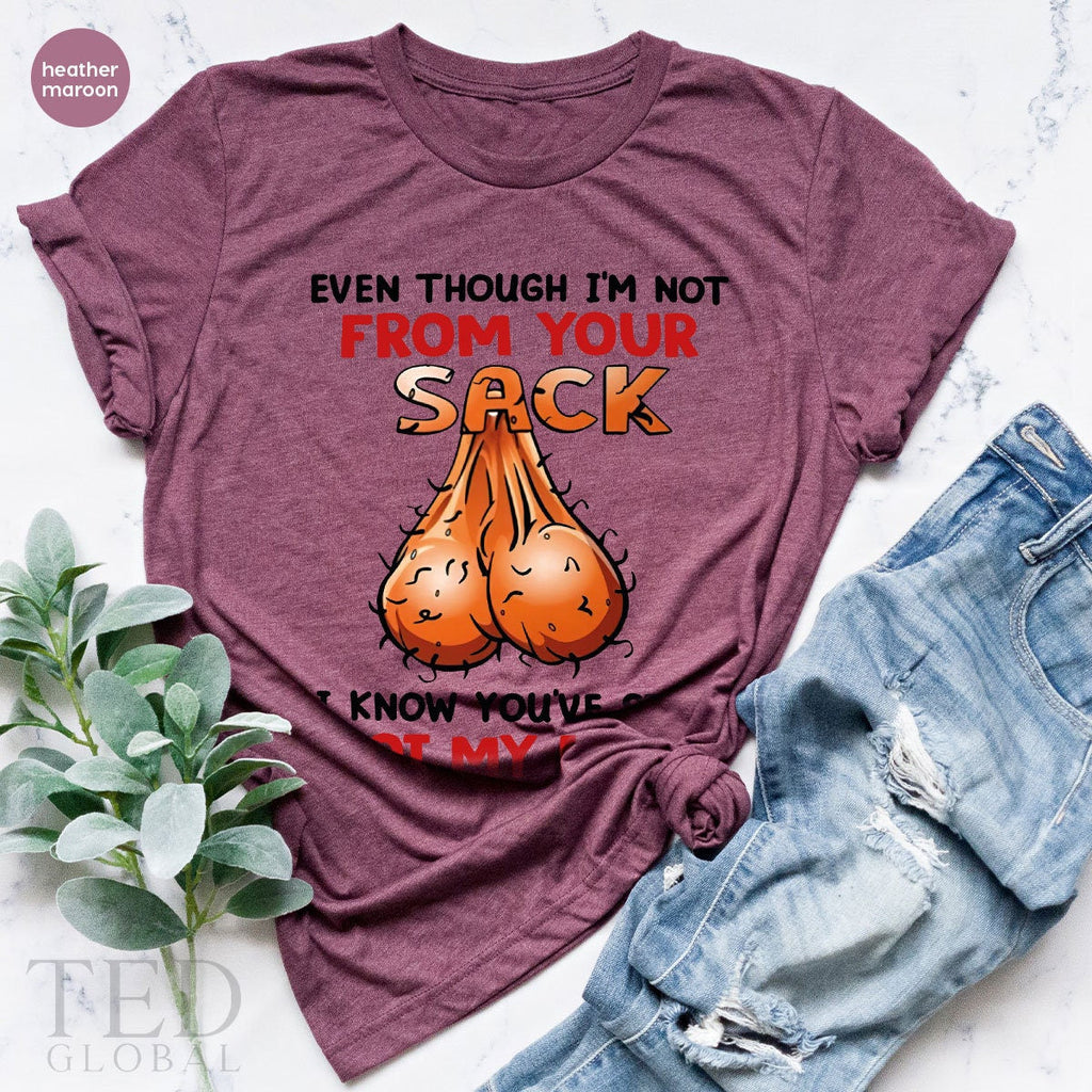 Cute Sack Shirt, Got My Back T Bonus Dad Christmas T product image 4