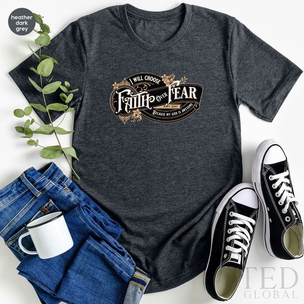 My God Is Awesome T Shirt, Inspirational Christian Tee product image 2