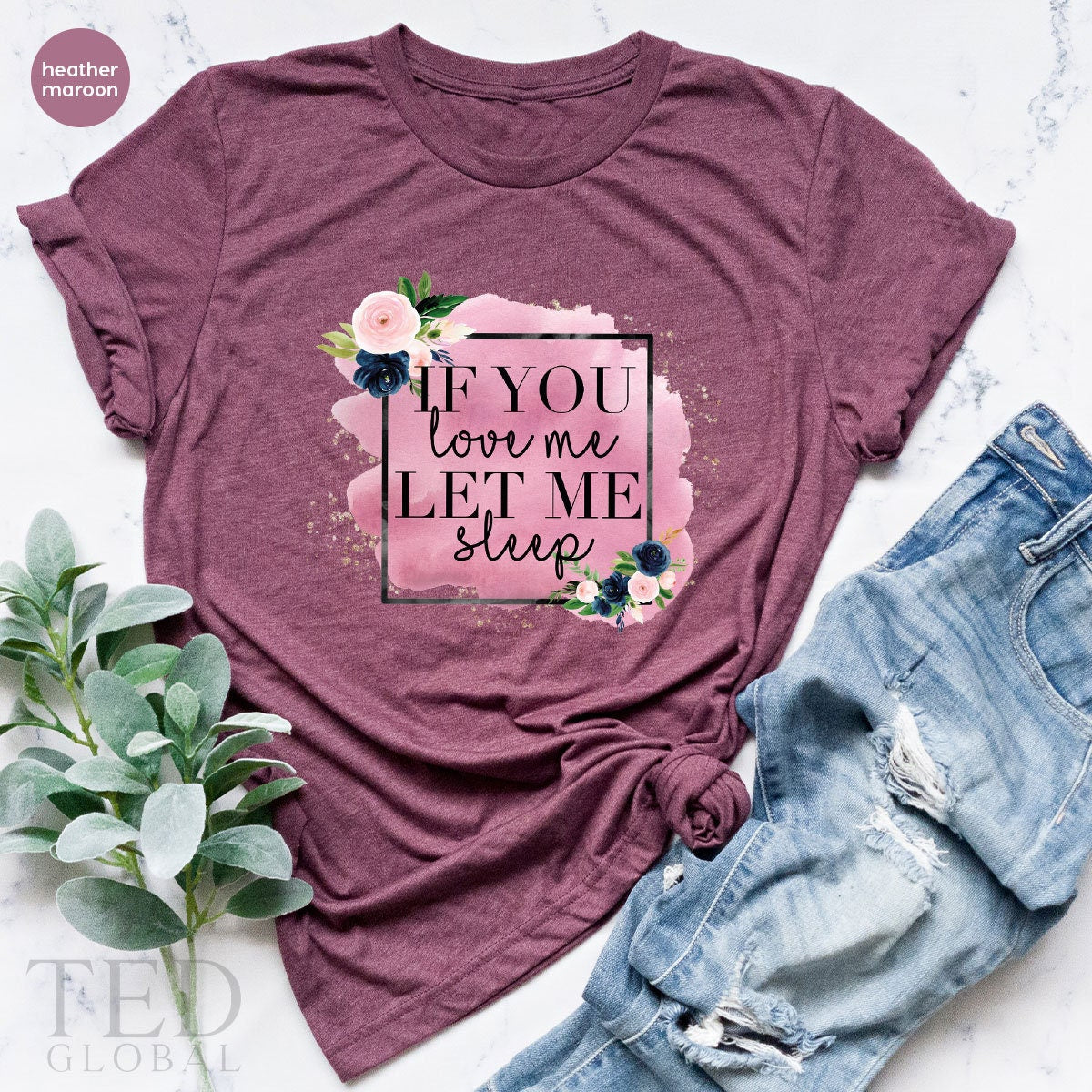 If You Love Me Shirt, Let Me Sleep T Funny Lover T Pajama product image 3