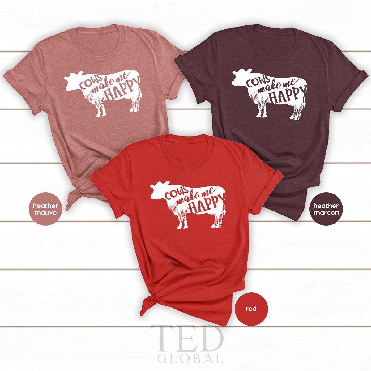 Funny Farm Life T Shirt, Cow Lovers T-Shirt, Farmer Cows product image 1