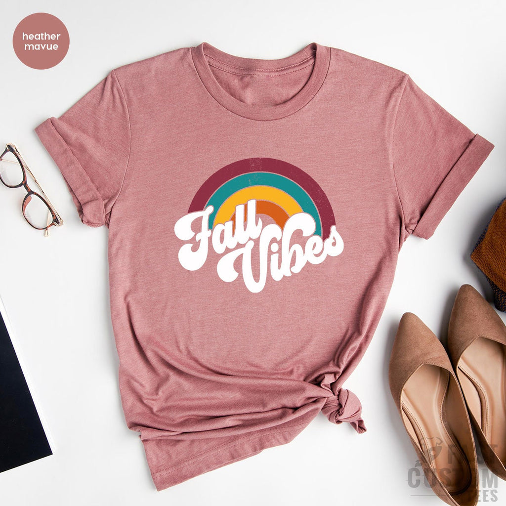 Fall Vibes Shirt, Cute Halloween Thanksgiving Gifts For product image 1