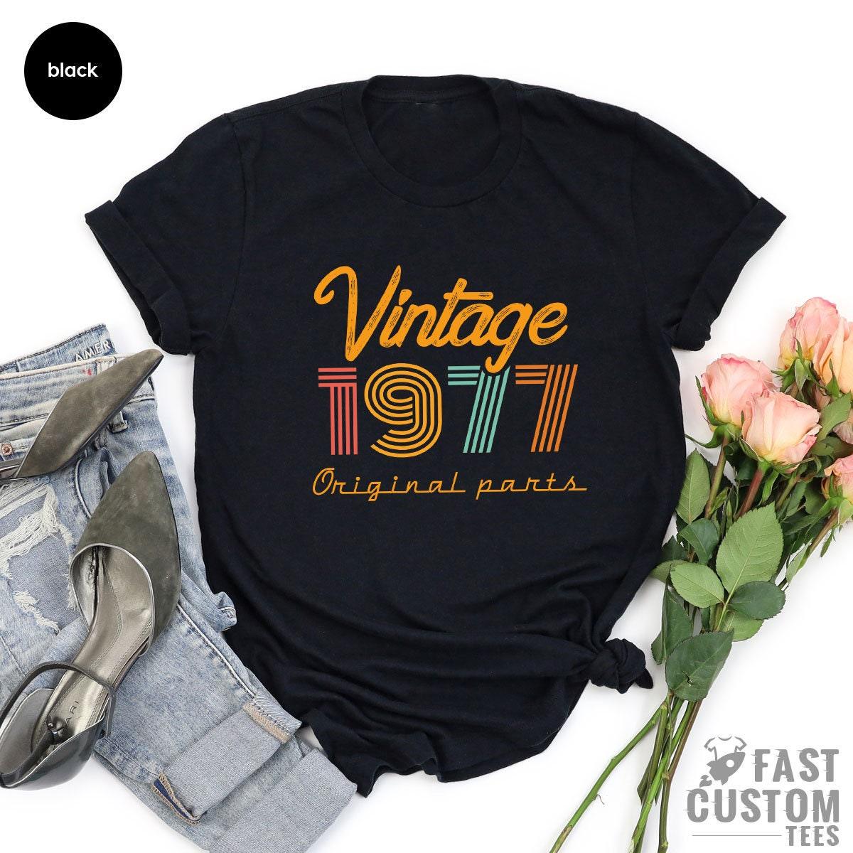46th Birthday T-Shirt, Vintage T Shirt, 1977 Gift For product image 3