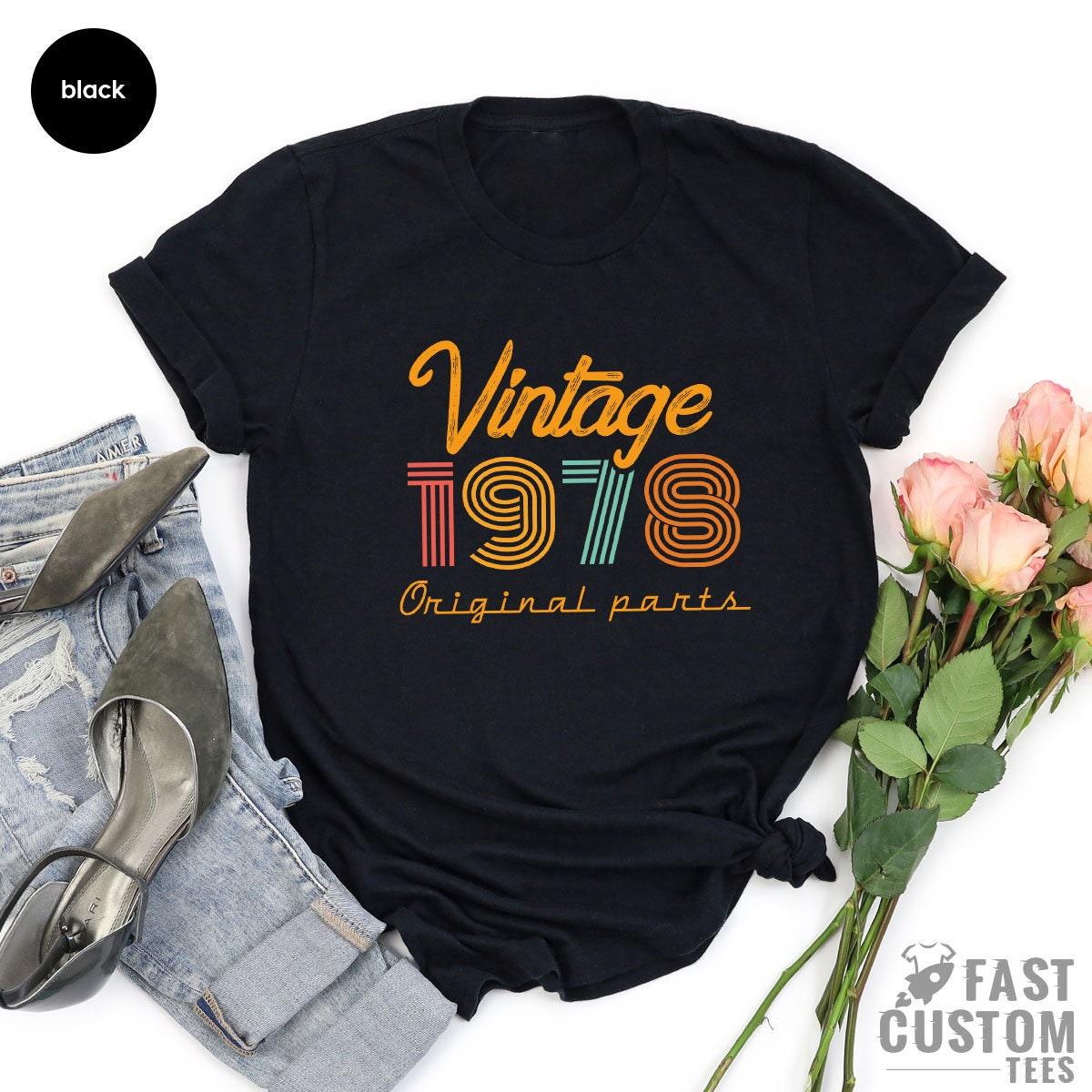 45th Birthday T-Shirt, Vintage T Shirt, 1978 Gift For product image 3