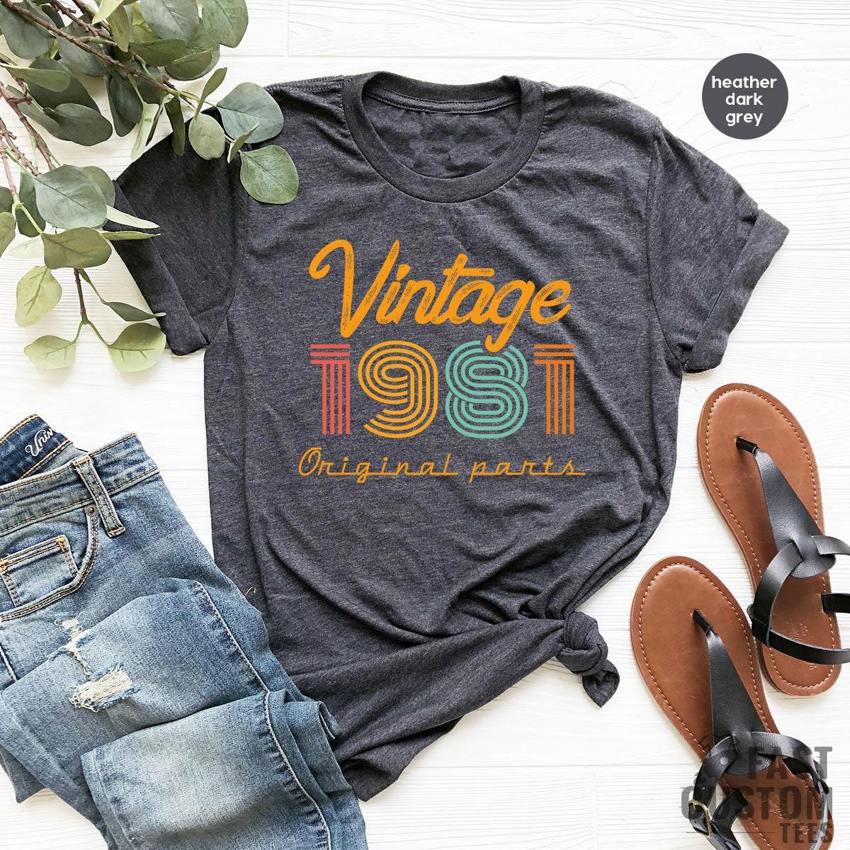 Vintage 1981 Shirt, 42nd Birthday Retro T-Shirt, Gift product image 1