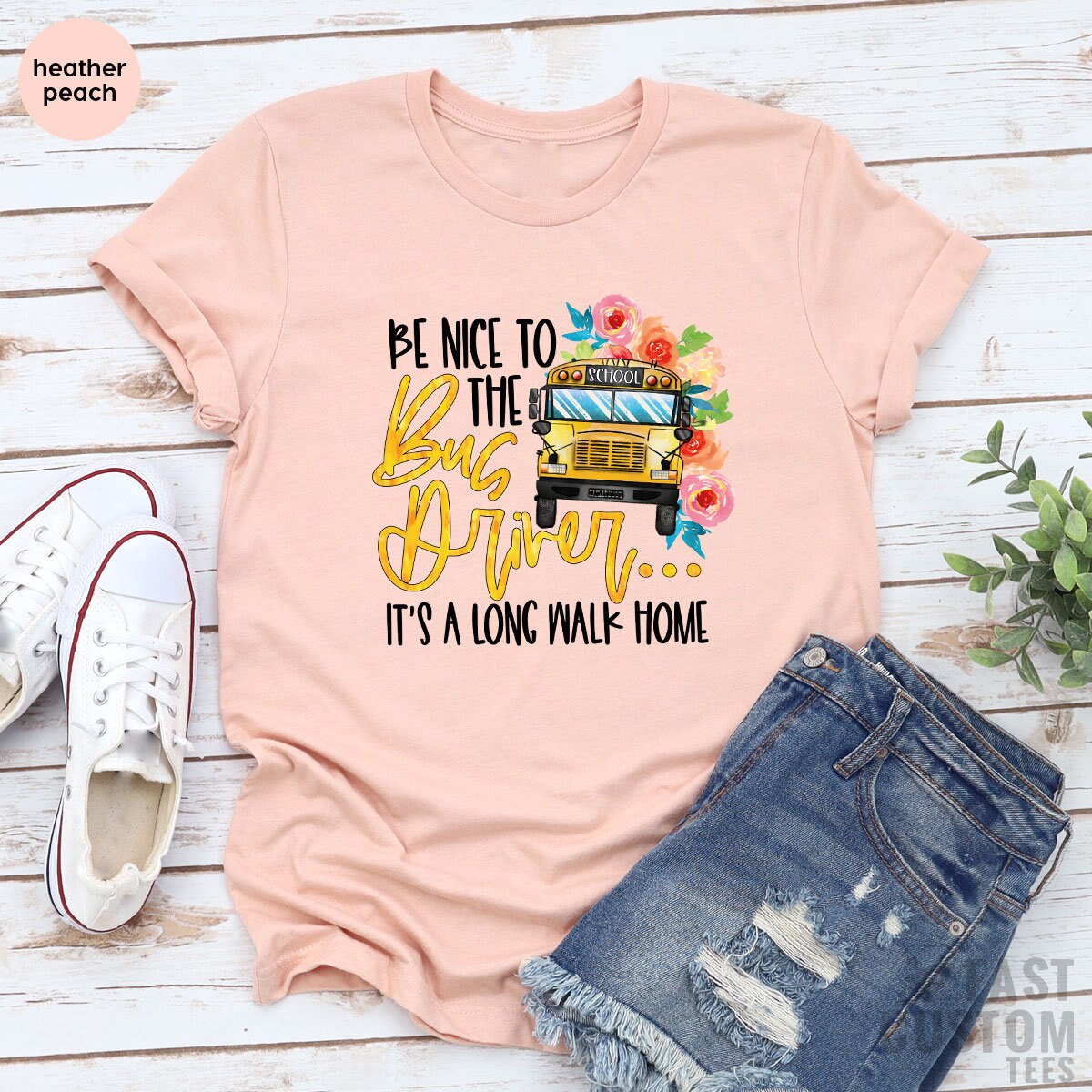 Funny School Bus Shirt, Be Nice To The Driver product image 2