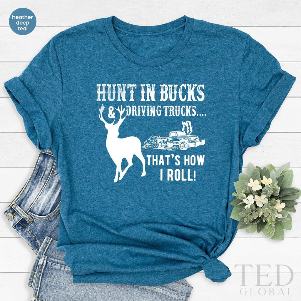 Deer Hunting Shirt, Dad Shirts, Bucks Hunter Fathers Day product image 1