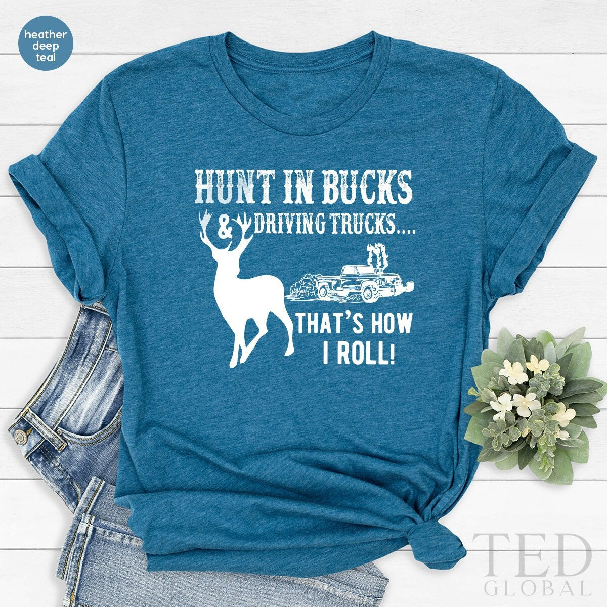 Deer Hunting Shirt, Dad Shirts, Bucks Hunter Fathers Day product image 1