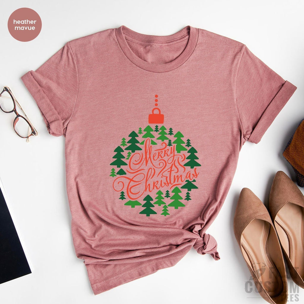 Women Christmas Tree T-shirt, Merry Shirt, Gift, Cute Tee product image 3