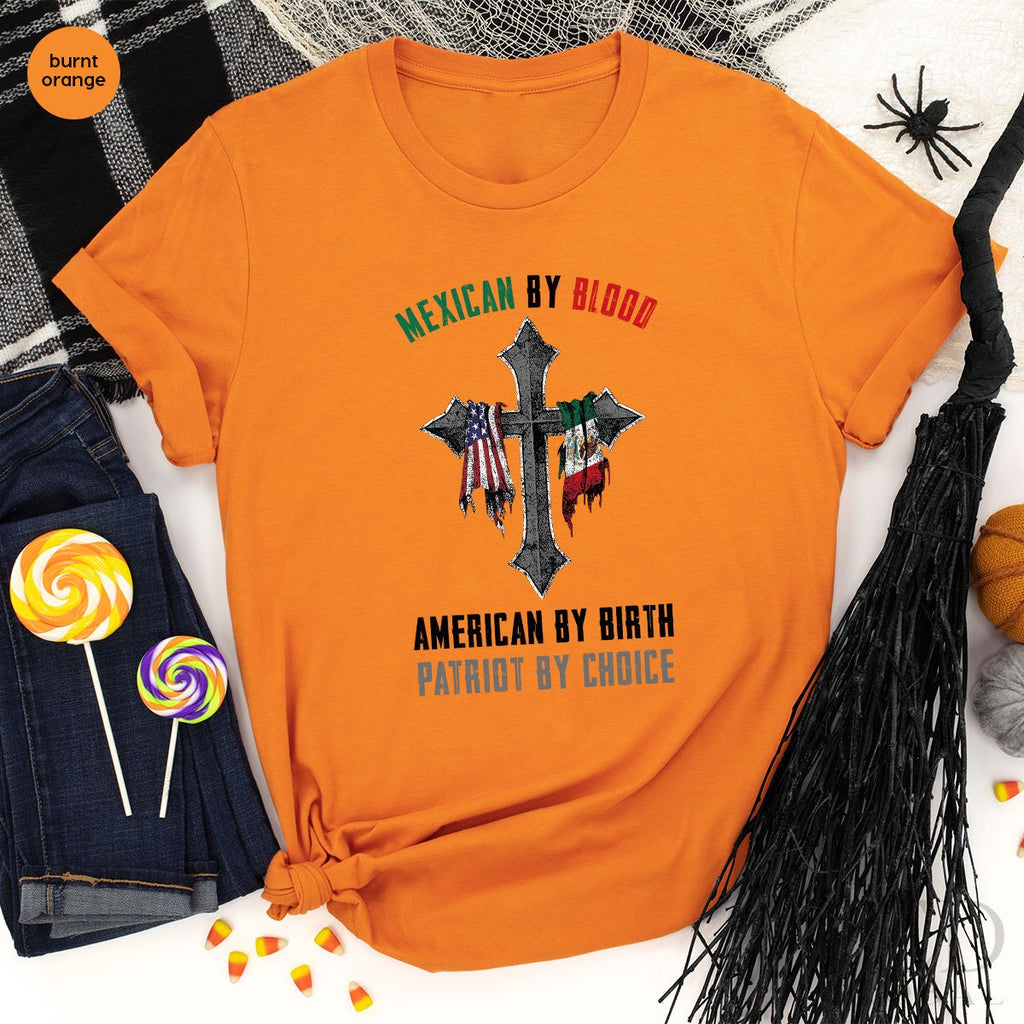 Cute Mexican Shirt, American T By Blood T By Birth Shirts product image 2