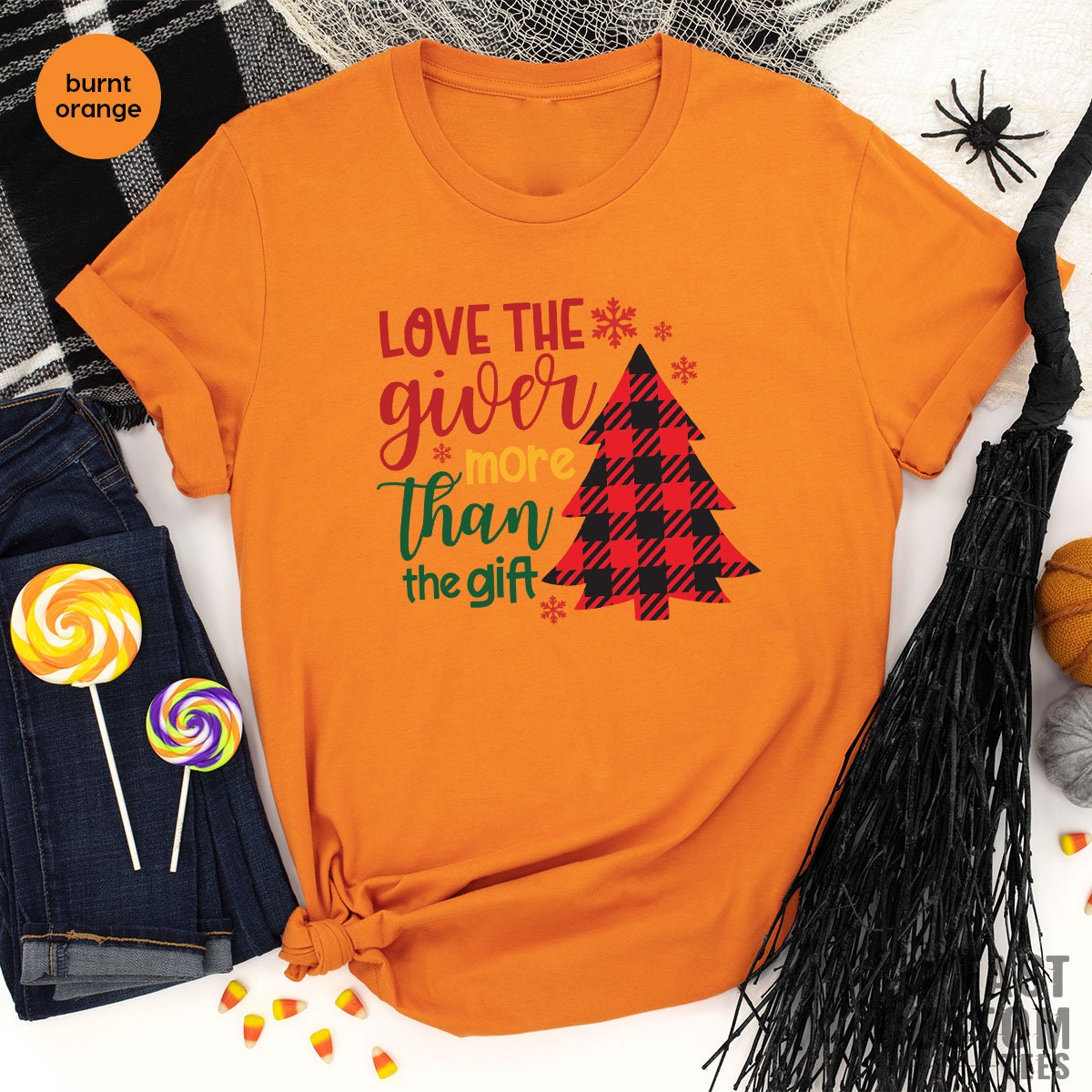 Love The Giver More Than Gift Shirt, Women Christmas For product image 4
