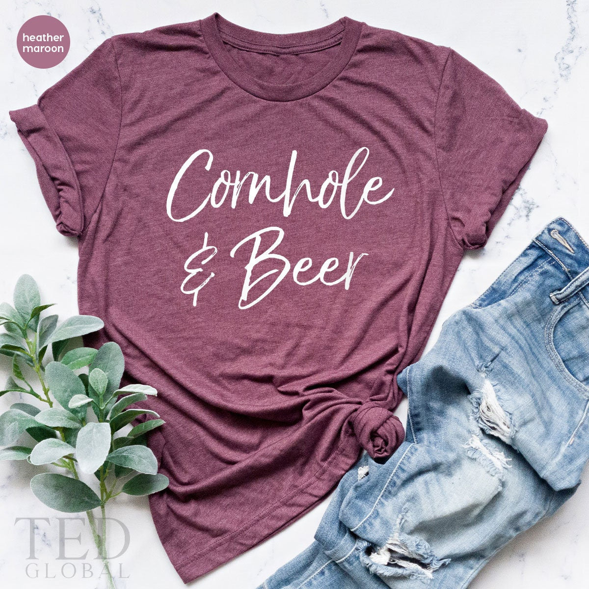 Drinking Time T-Shirt, Cornhole And Beer T Shirt, Alcohol product image 4