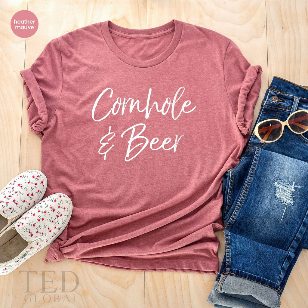 Drinking Time T-Shirt, Cornhole And Beer T Shirt, Alcohol product image 5
