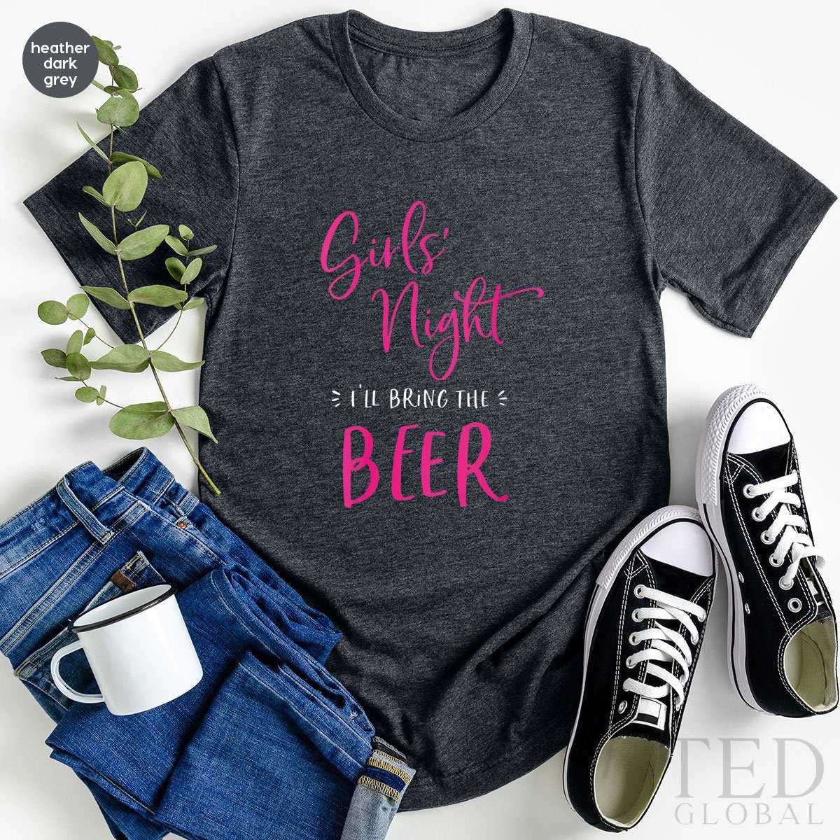 Cute Girls' Night T-Shirt, Drinking Party T Shirt product image 3