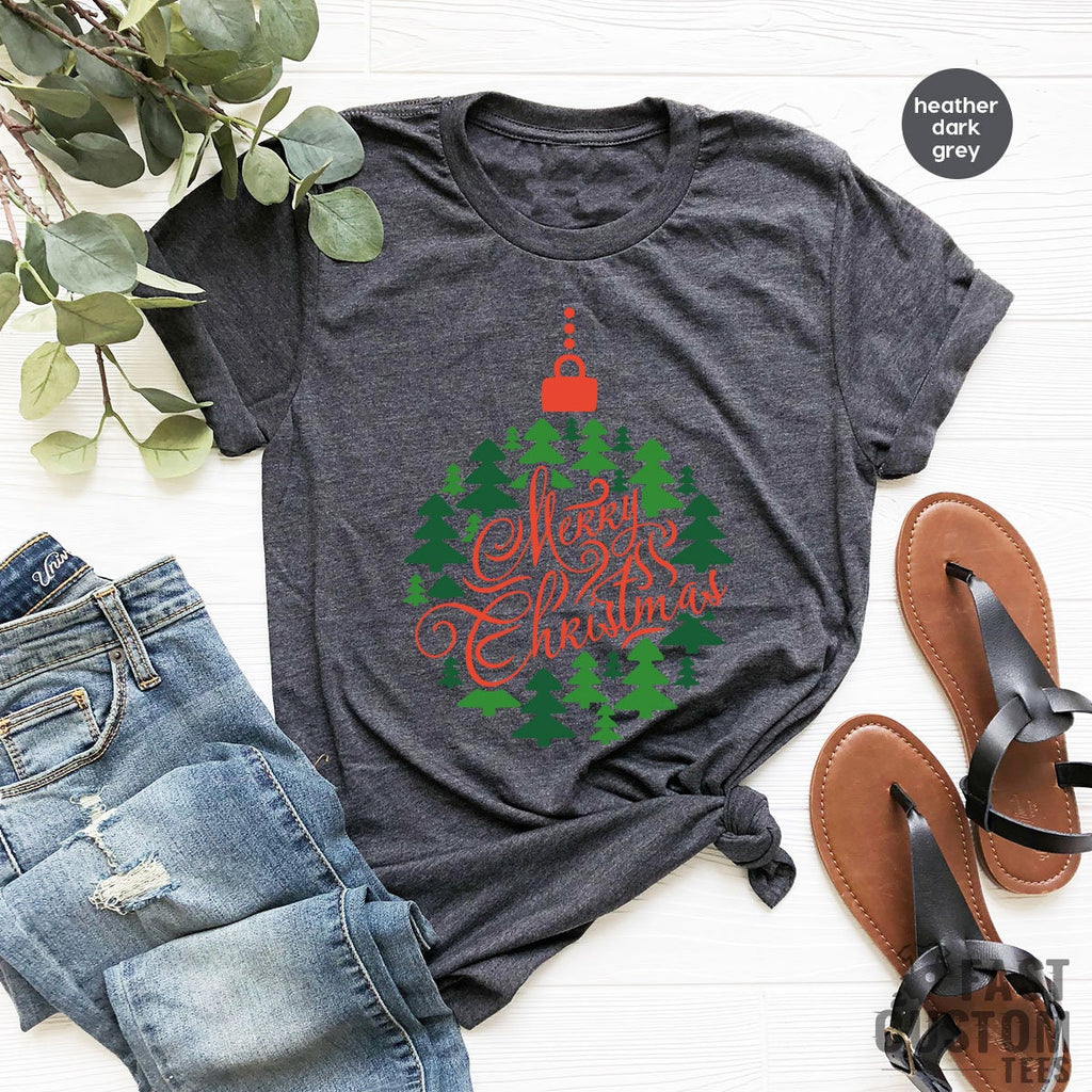 Women Christmas Tree T-shirt, Merry Shirt, Gift, Cute Tee product image 4