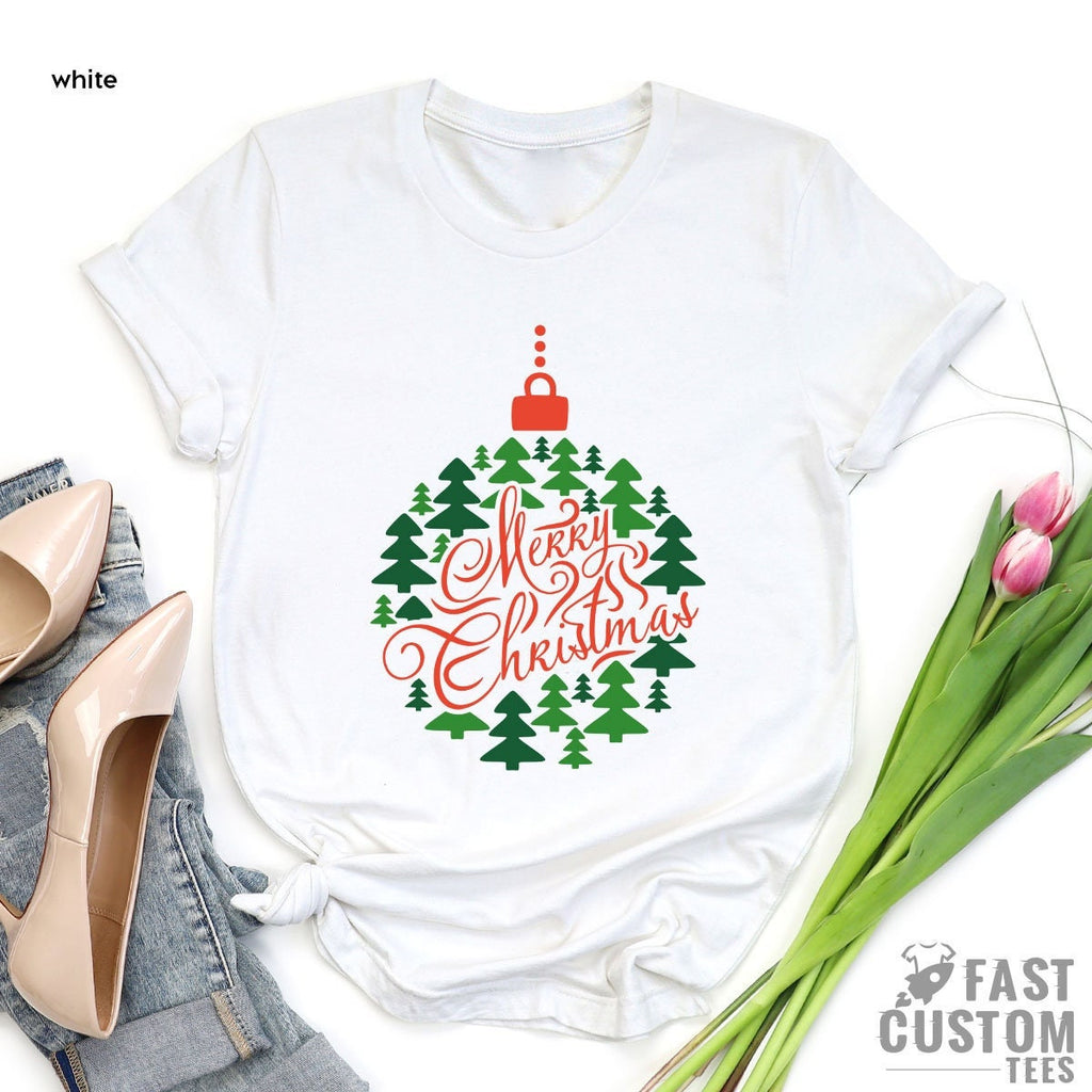 Women Christmas Tree T-shirt, Merry Shirt, Gift, Cute Tee product image 2