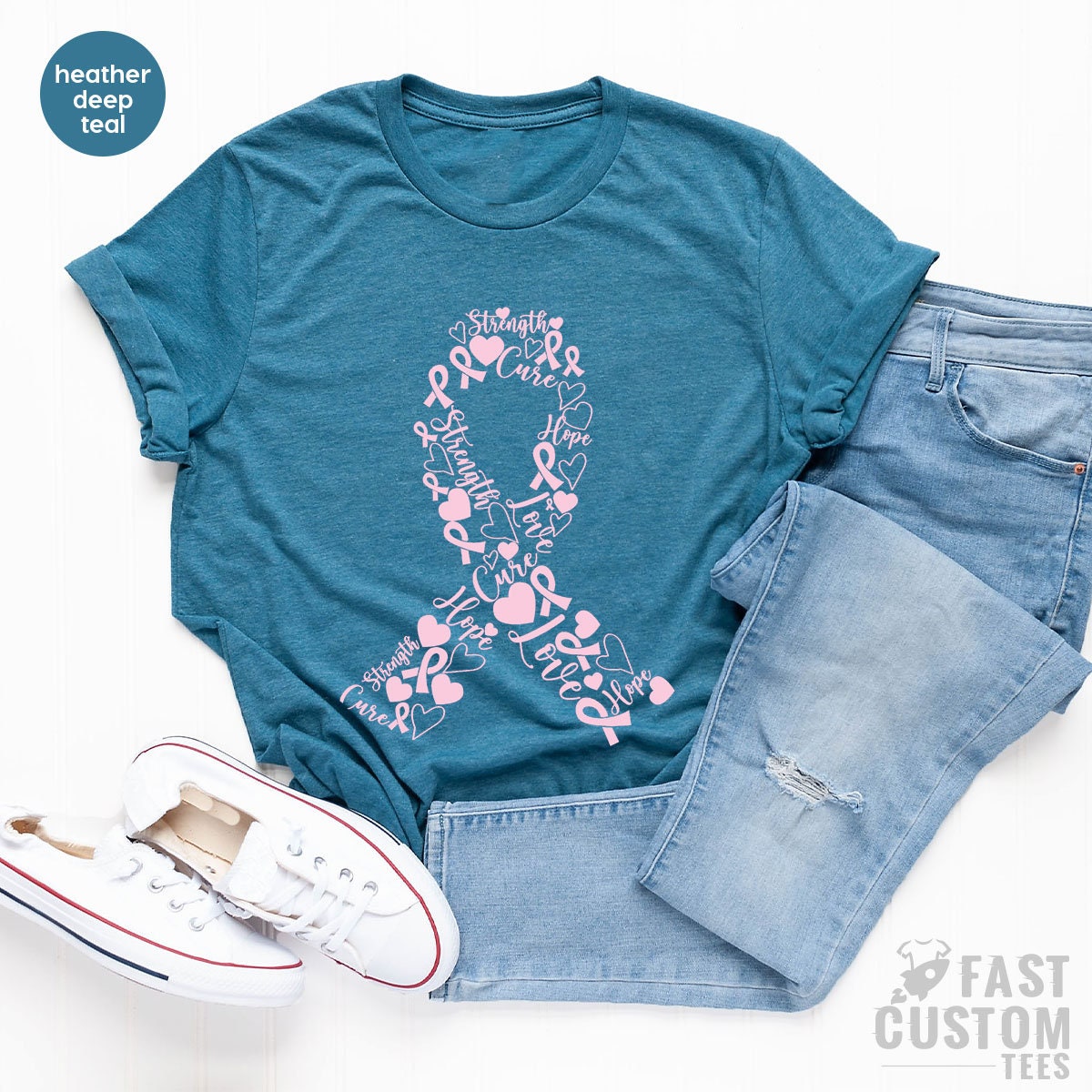 Cancer T Shirt, Warrior T-Shirt, Breast Stronger Than product image 5