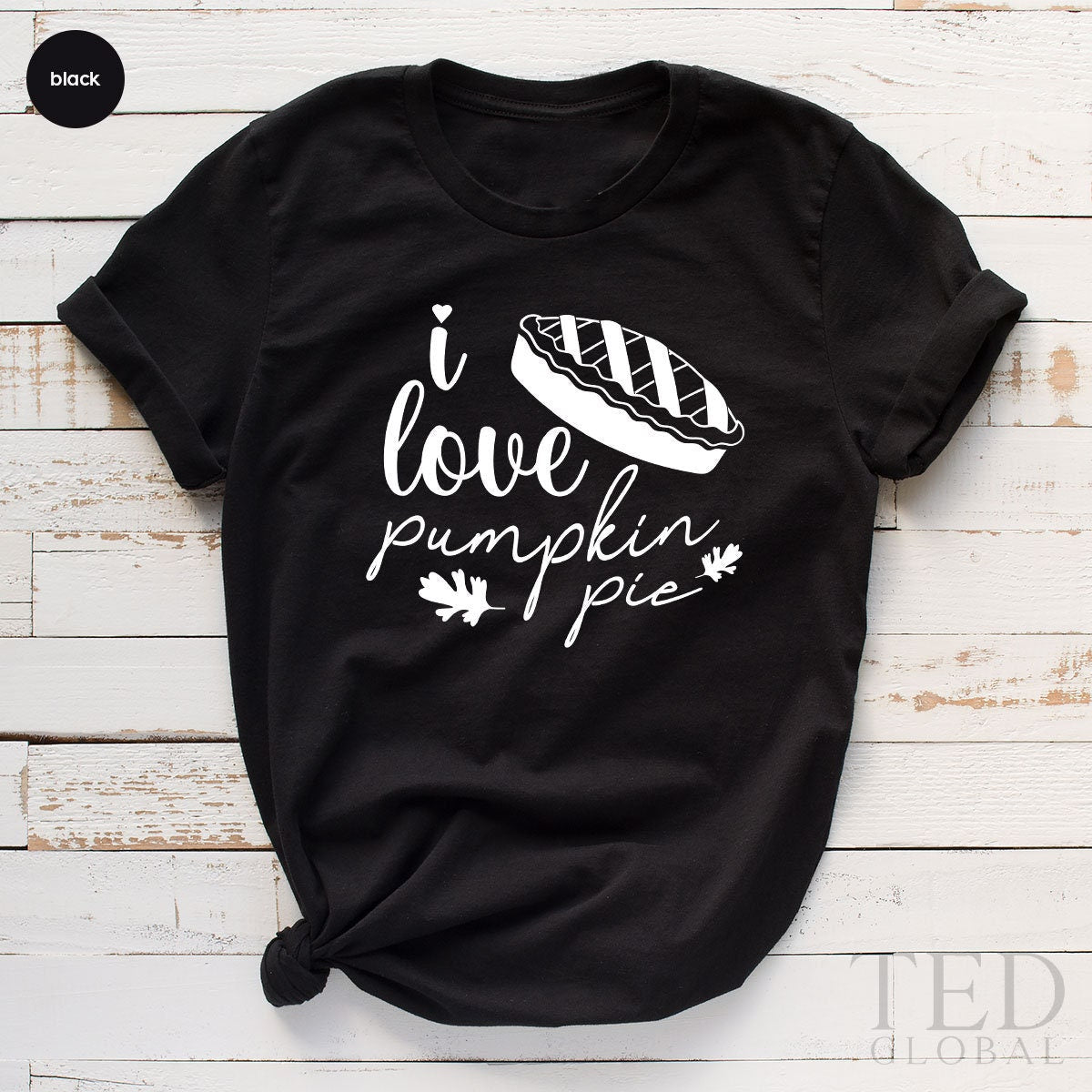 Cute I Love Pumpkin Pie T-Shirt, Funny Thanksgiving T product image 4