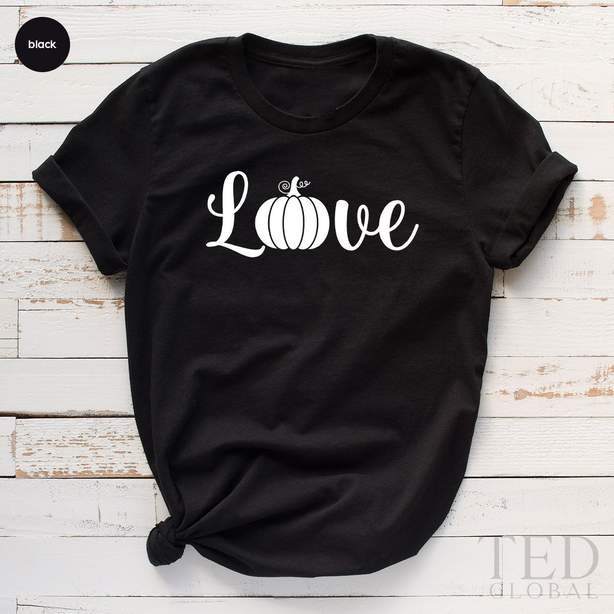 Cute Love Pumpkin T-Shirt, Fall T Shirt, Funny Thanksgiving product image 2