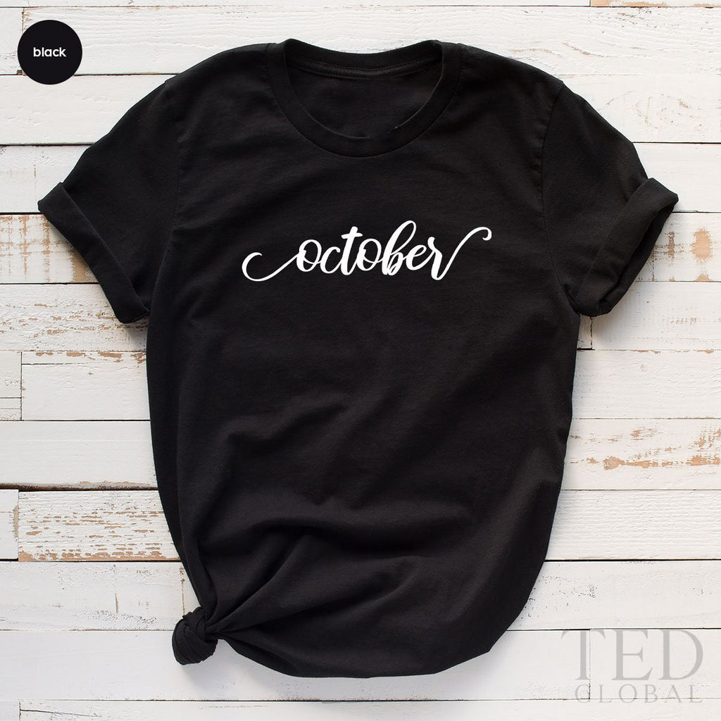 Cute October T-Shirt, Funny Thanksgiving T Shirt, Shirts product image 2
