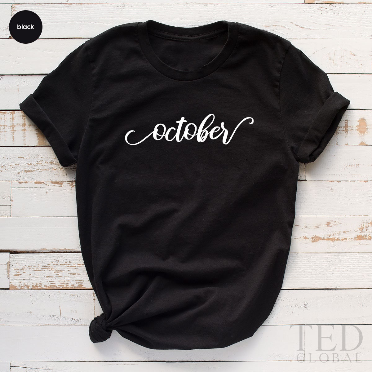 Cute October T-Shirt, Funny Thanksgiving T Shirt, Shirts product image 2