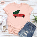 Christmas Truck T-shirt, Merry Shirt, Women Gift, Cute Tee product image 1