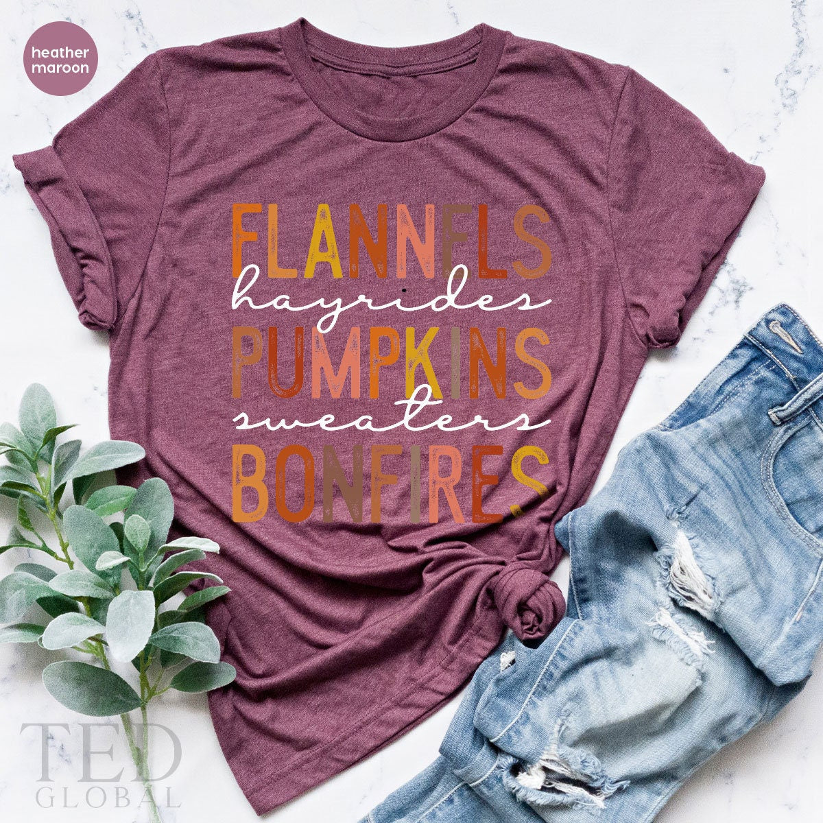 Thanksgiving Shirt, Pumpkin Spice Season T Cute Fall T product image 4