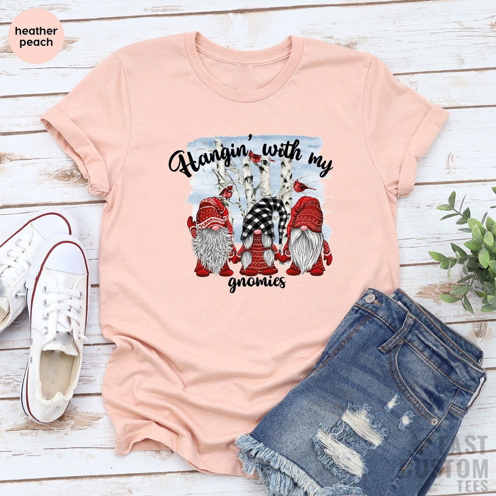 Hanging with my Gnomies Christmas T-Shirt, Merry Noel product image 1