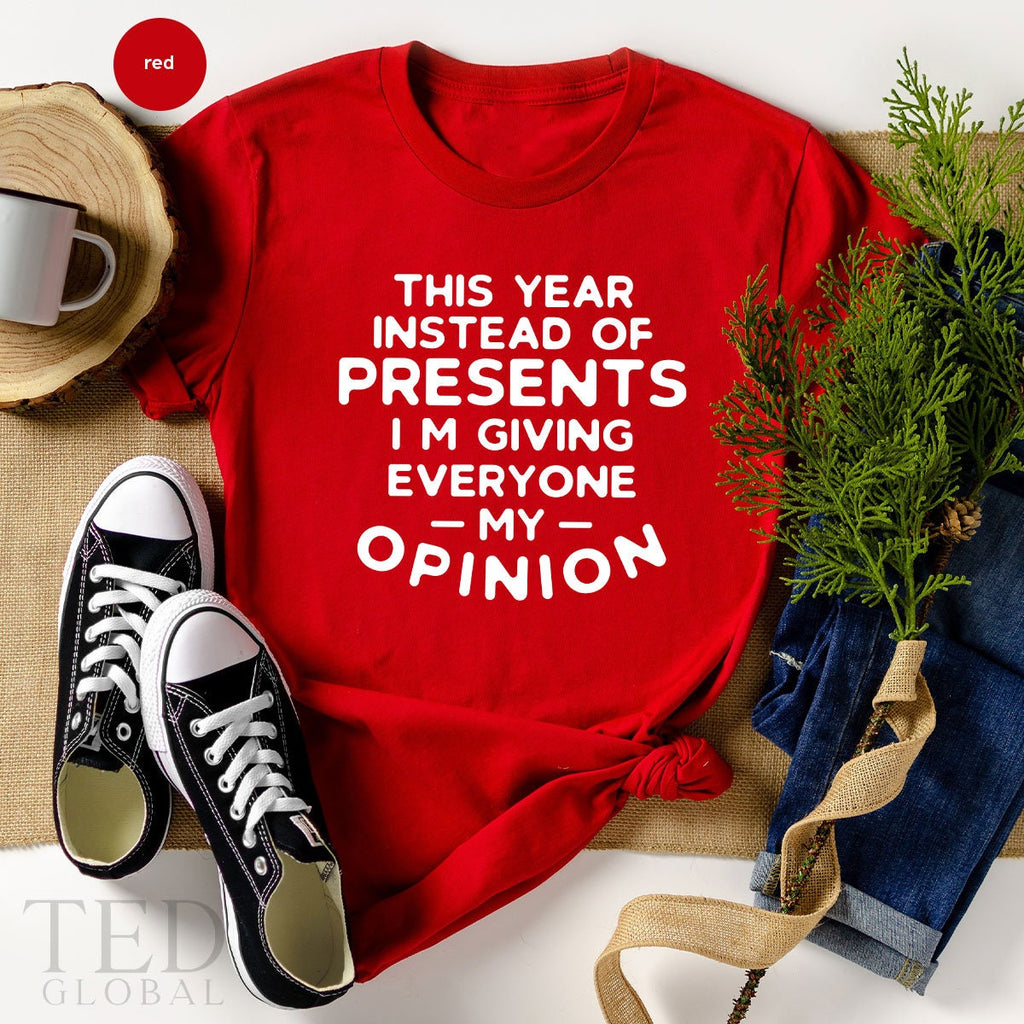 Cute Christmas Saying T-Shirt, This Year İnstead Of product image 1