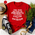 Cute Christmas Saying T-Shirt, This Year İnstead Of product image 1