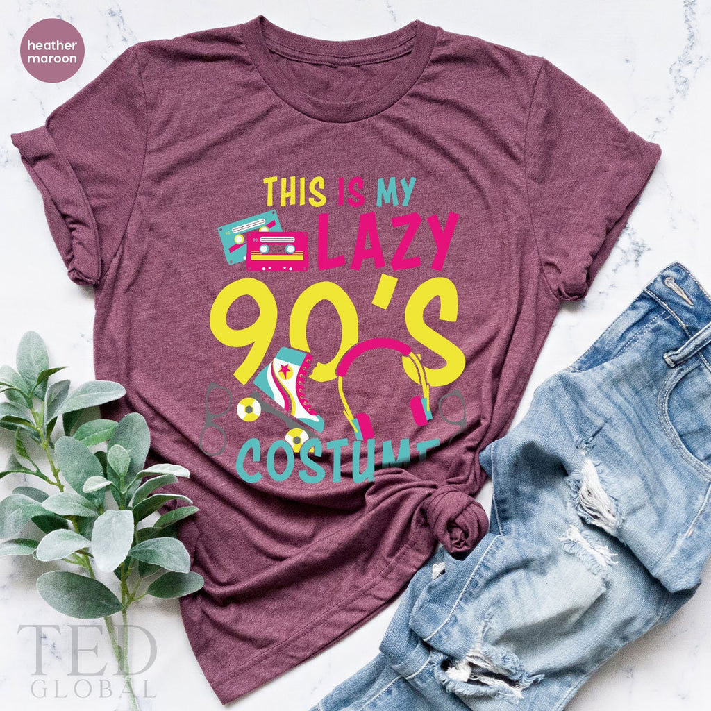 Cute Vintage Tape T-Shirt, This Is My Lazy 90's Costume product image 4
