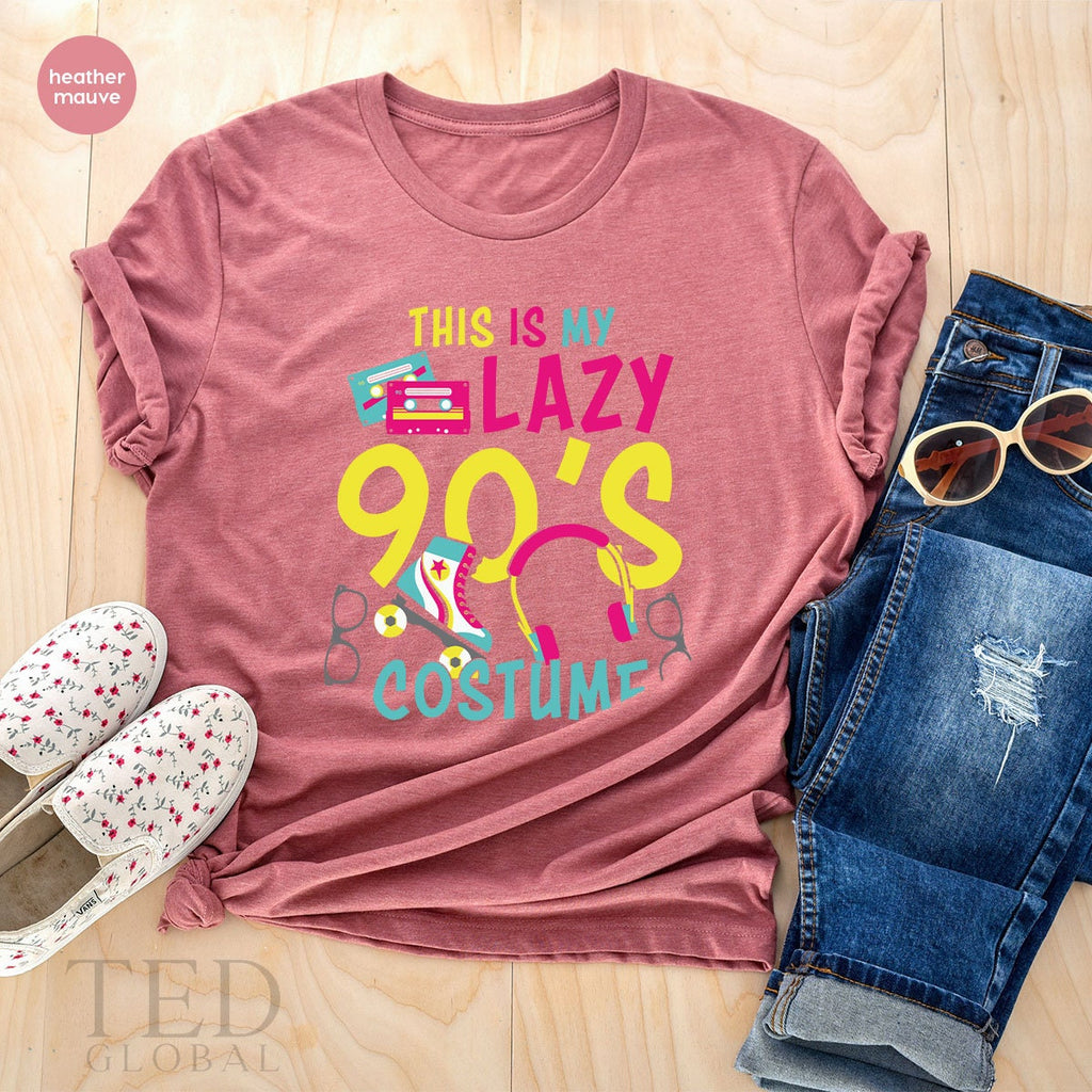 Cute Vintage Tape T-Shirt, This Is My Lazy 90's Costume product image 5