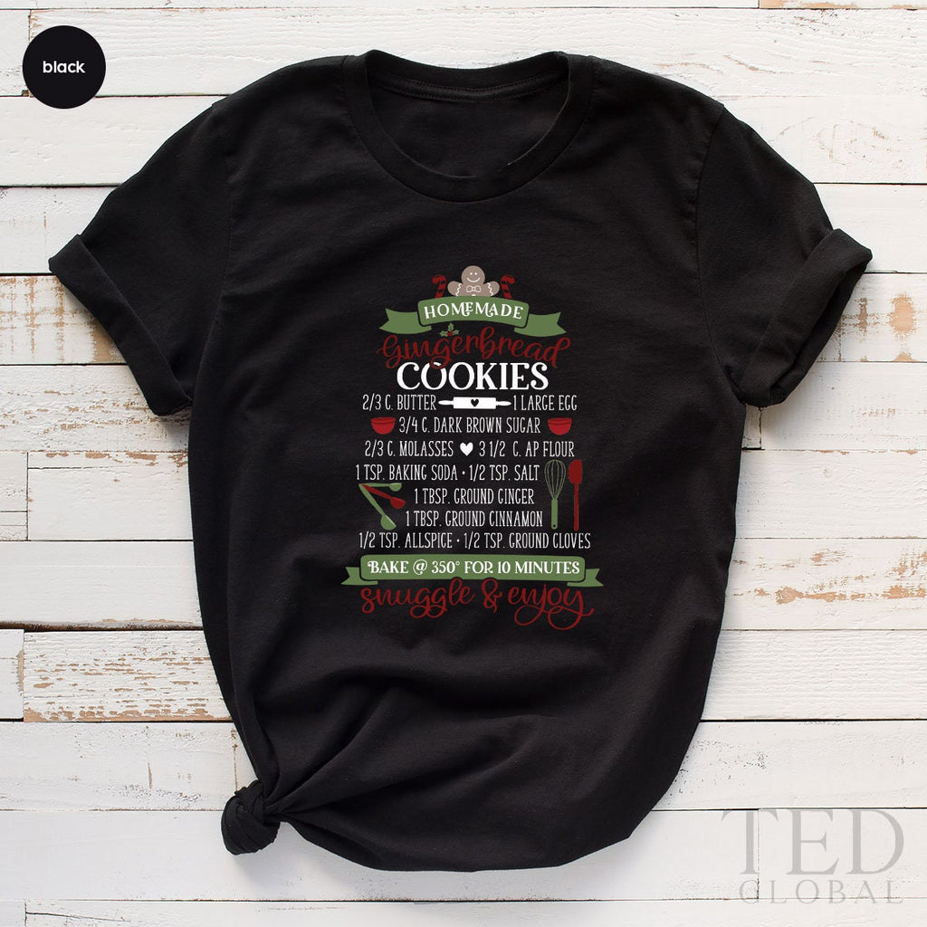 Cute Homemade Gingerbread Cookie Shirt, Funny Baking T product image 2