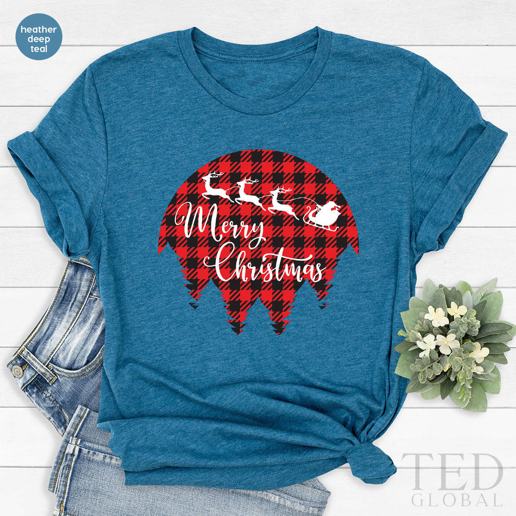 Cute Santa Claus Merry Noel T-Shirt, Funny Xmas T Shirt product image 3