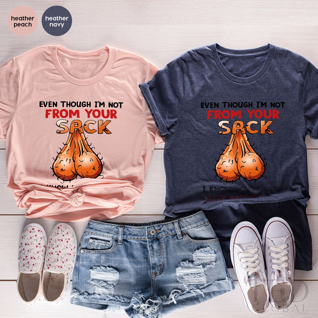 Cute Sack Shirt, Got My Back T Bonus Dad Christmas T product image 5