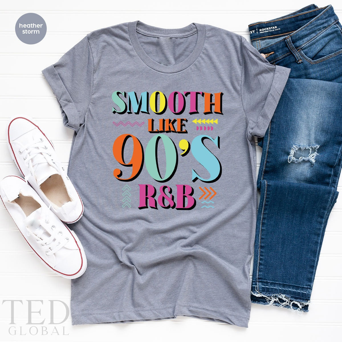 Cute 90's R&B T-Shirt, Vintage 80-90 T Shirt, Music Shirts product image 3
