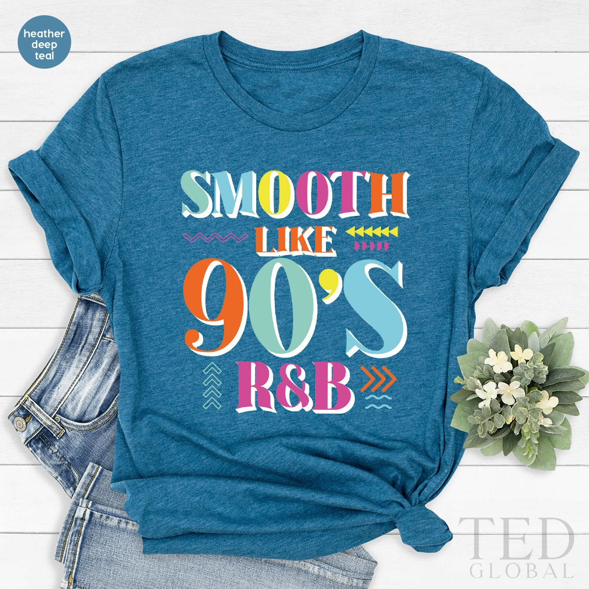 Cute 90's R&B T-Shirt, Vintage 80-90 T Shirt, Music Shirts product image 5