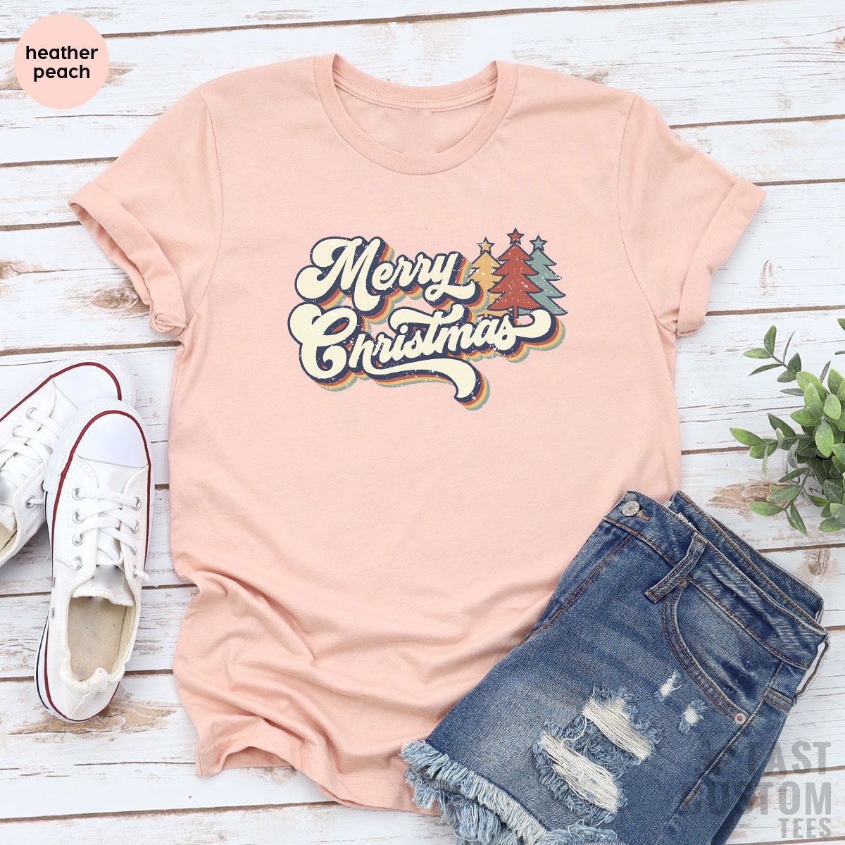 Family Christmas T-shirt, Women Gift, Merry Shirt, Cute Tee, product image 5