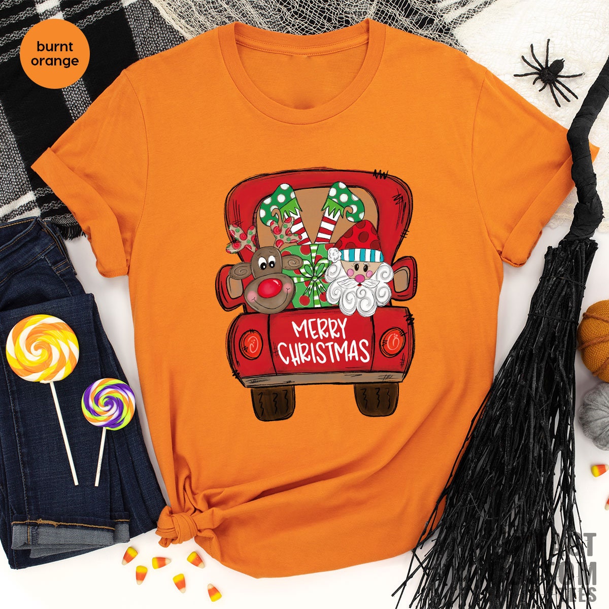 Christmas Shirts for Women, Truck Shirt, T-Shirt, Tee, Cute product image 4