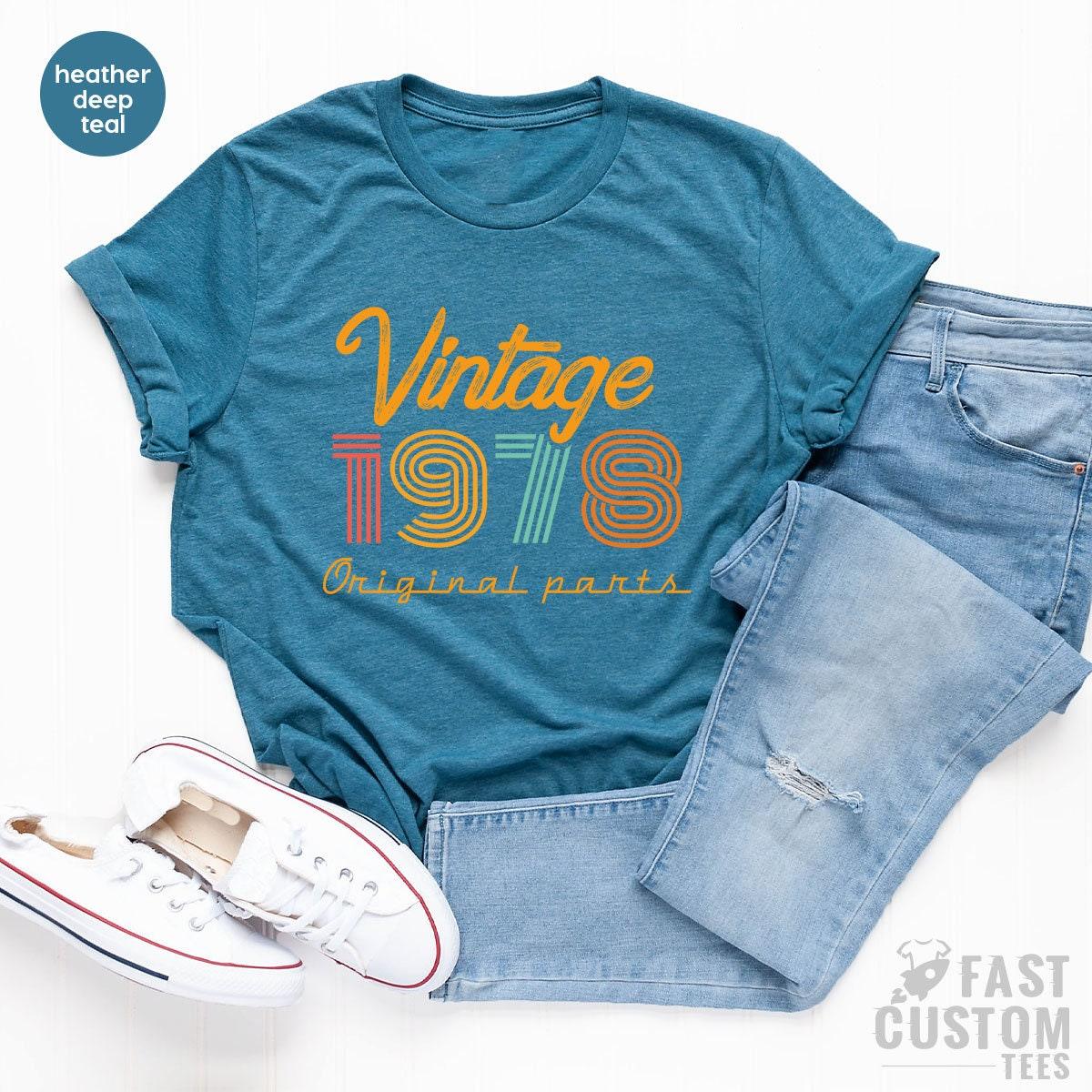 45th Birthday T-Shirt, Vintage T Shirt, 1978 Gift For product image 5