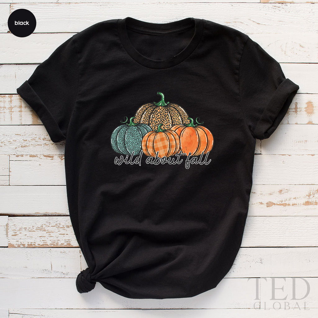 Cute Pumpkin Lover T-Shirt, Wild About Fall T Shirt, Family product image 2