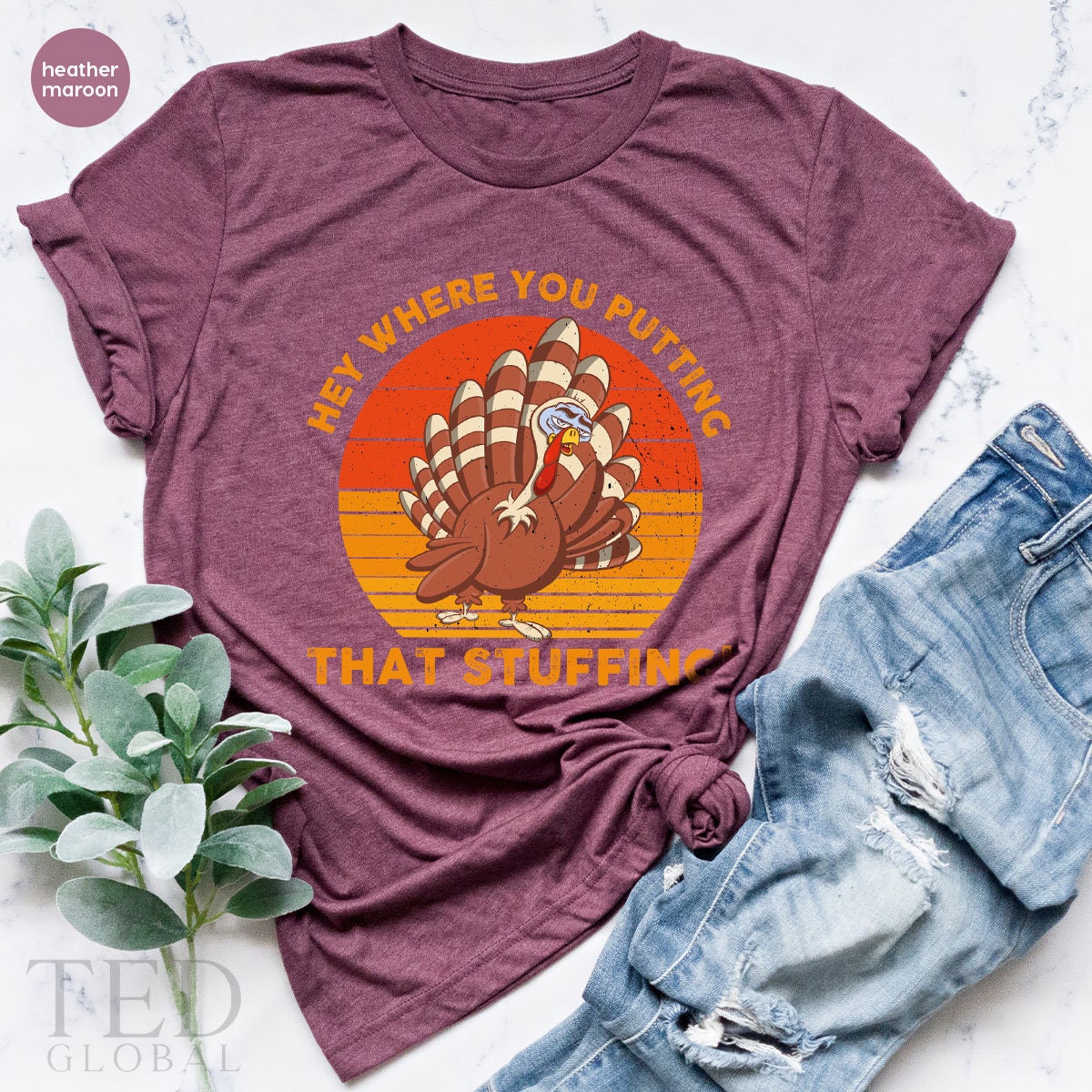 Family Thanksgiving T-Shirt, Hey Where You Putting That product image 4