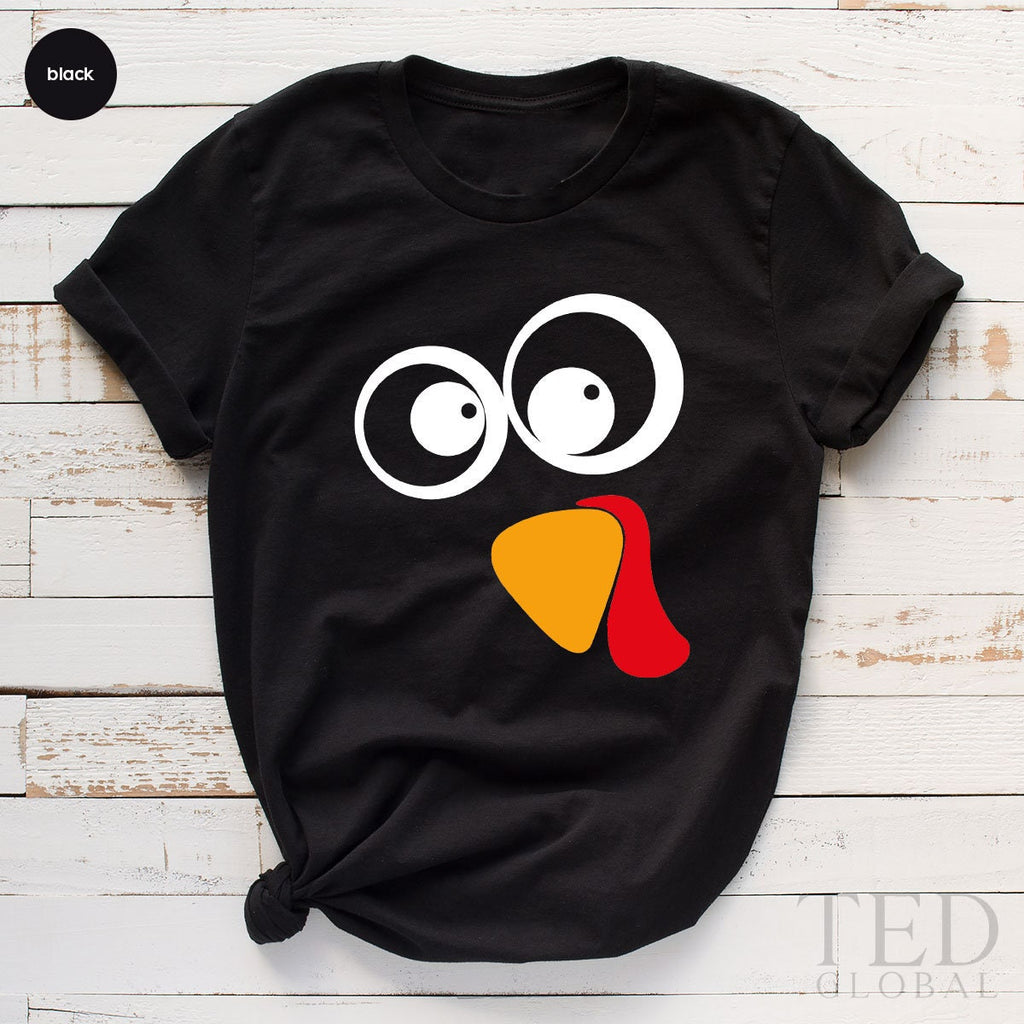Cute Turkey Face T-Shirt, Coolest T Shirt, Wine Family product image 3