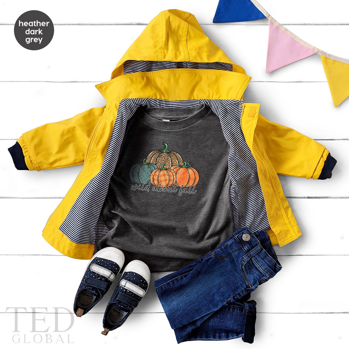 Cute Thanksgiving Pumpkin Baby Gift, Wild About Fall Baby Shower Gift, Funny Fall Season New Baby Onesie, Bodysuits Kid Toddler Clothes