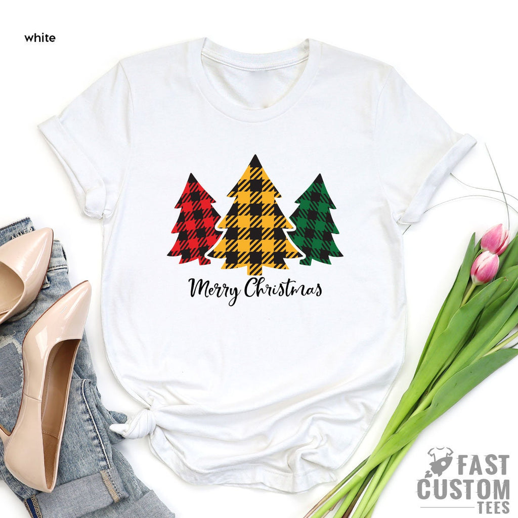 Christmas Tree T-shirt, Merry Shirt, Women Gift, Cute Tee product image 2