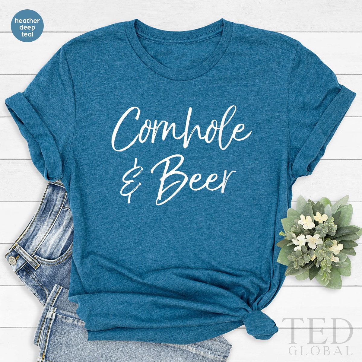 Drinking Time T-Shirt, Cornhole And Beer T Shirt, Alcohol product image 2